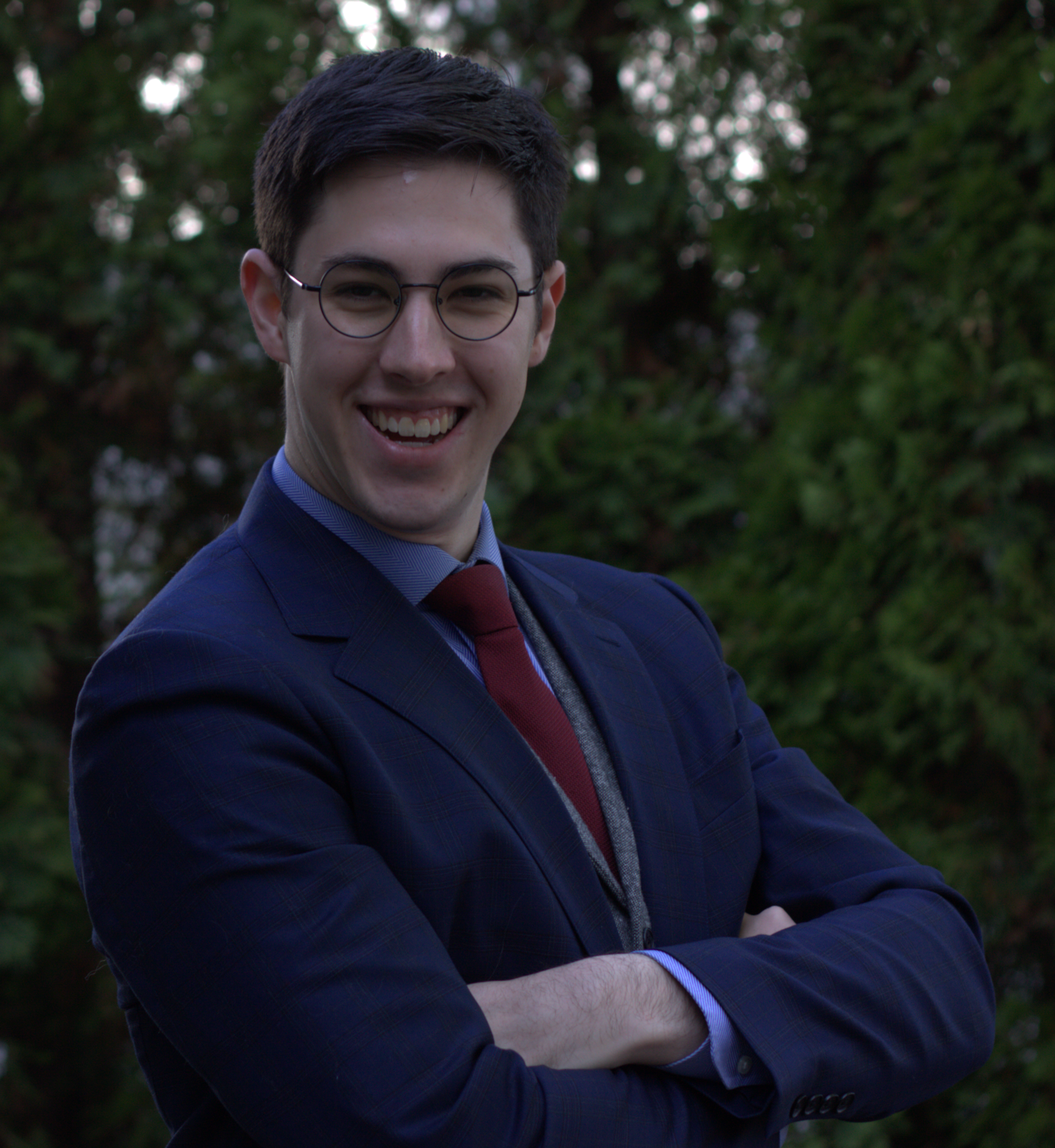photo of spencer who looks like he's about to invest all your money into crypto